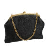 Zwart vintage kniptasje lurex glitter - Afbeelding 2