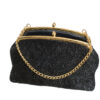Zwart vintage kniptasje lurex glitter - Afbeelding 3