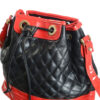 Lak schoudertasje Chanel-look rood zwart - Afbeelding 3