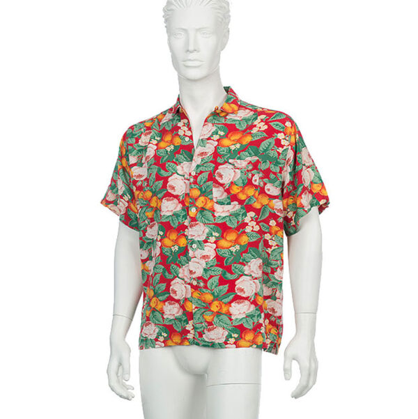 Vintage / retro overhemd met bloemen maat M / L