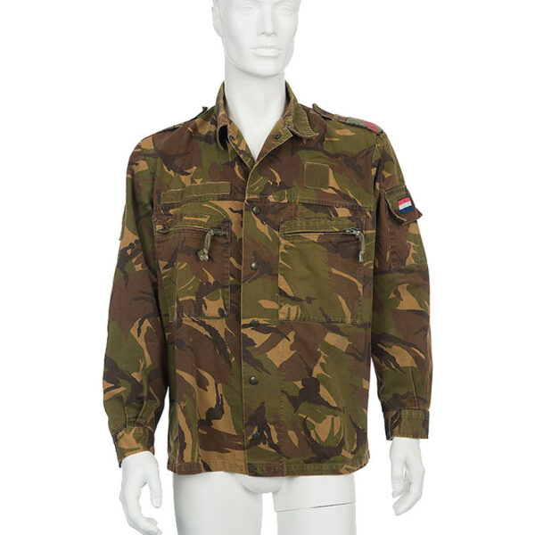 Vintage army camouflage jasje / overhemd maat L - XL