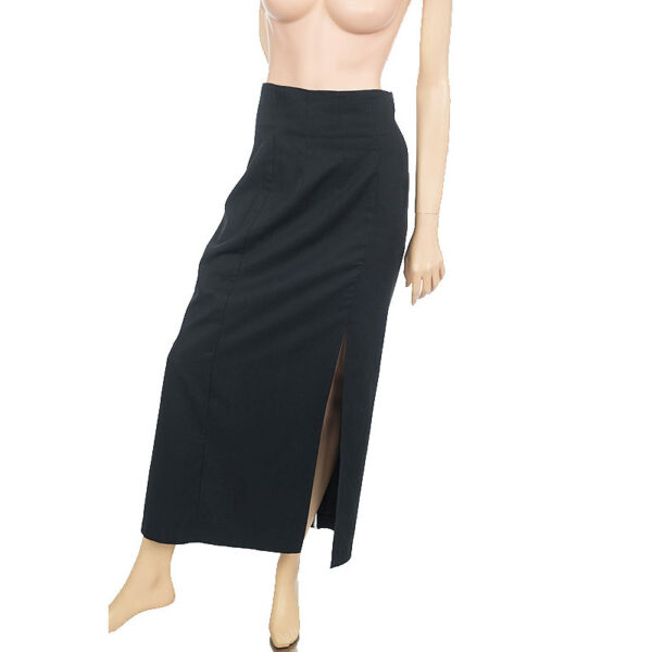 Lange vintage taillerok / maxi rok maat 36