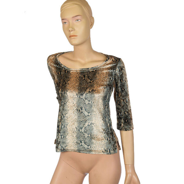 90s vintage fluwelen snake top maat S