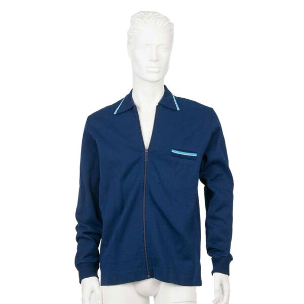 Blauw vintage jaren 60 sportjasje heren maat L
