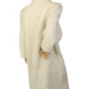 Lange fake fur 80s vintage bontjas / jas maat 38 - Afbeelding 5
