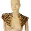 Panterprint vintage stola van vacht - Afbeelding 2