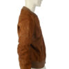Suede vintage bomberjack maat M / L - Afbeelding 4