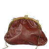 Bruin vintage tasje met knipsluiting - Afbeelding 2