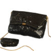 Retro glitter handtas met mini portemonnee - Afbeelding 2