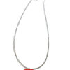 Lange vintage ketting met rode lippen - Afbeelding 2