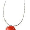 Lange vintage ketting met rode lippen - Afbeelding 3
