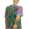 Gehaakt 70's floral vintage vestje maat M - Afbeelding 5