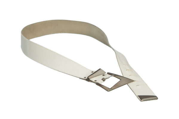 Witte vintage jaren 80 riem - Afbeelding 2