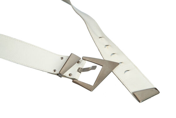 Witte vintage jaren 80 riem - Afbeelding 3