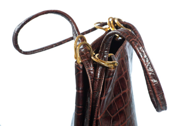 Vintage handtas met snake pattern - Afbeelding 4