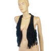 Retro gilet van suede met fringe maat S / M