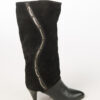 Zwarte jaren 80 vintage slouch laarzen maat 39 - Afbeelding 3