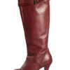 Retro leren platform laarzen maat 40 - Afbeelding 2