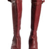 Retro leren platform laarzen maat 40 - Afbeelding 5
