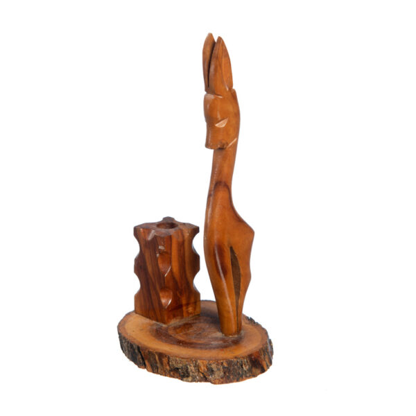 Vintage penhouder van hout