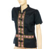Zwarte vintage top met borduursel maat S - Afbeelding 6