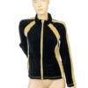 Sportief zwart velours vintage jasje maat S - Afbeelding 5