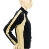 Sportief zwart velours vintage jasje maat S - Afbeelding 3