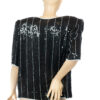 Chique 80's vintage pailletten top maat L - Afbeelding 4