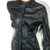 Retro leren biker jasje maat L 42 - Afbeelding 2