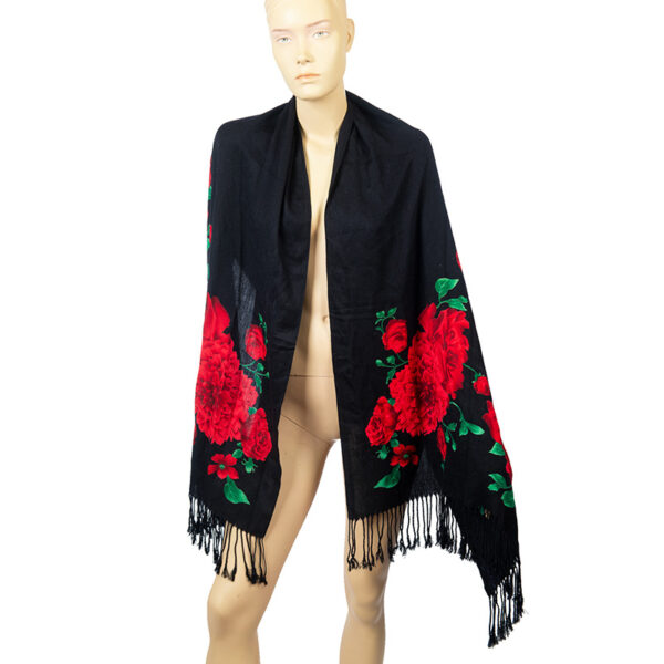 Nieuwe retro floral sjaal