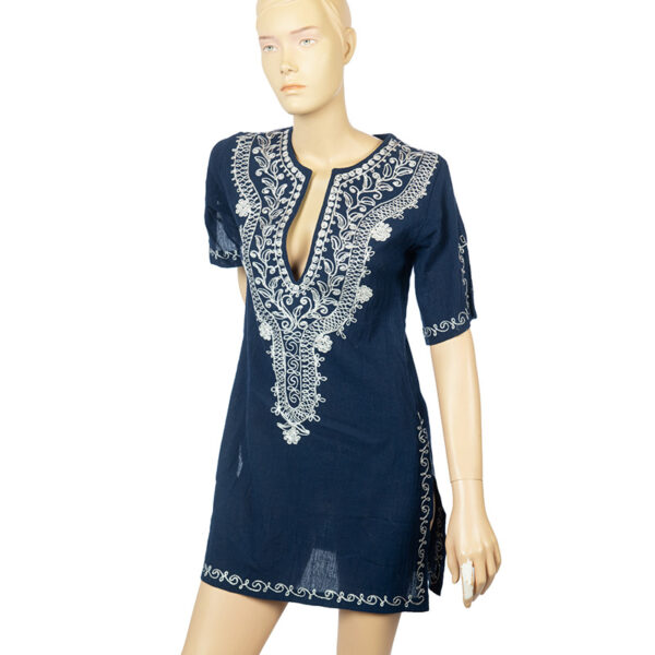 Korte vintage kaftan tuniek maat S