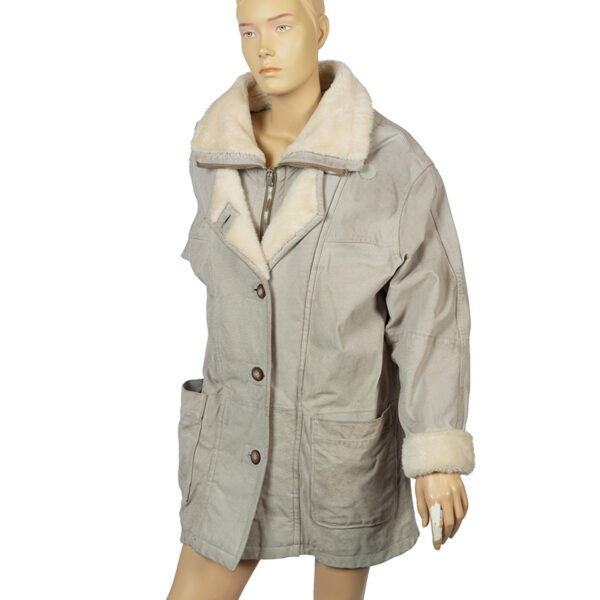 80's vintage suede jas maat L