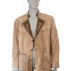 70's Vintage suede Tiroler jasje maat XXL - Afbeelding 5
