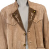 70's Vintage suede Tiroler jasje maat XXL - Afbeelding 2