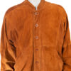 80's Vintage suede heren bomberjas maat XXL - Afbeelding 2
