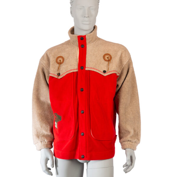 Western vintage fleece vest maat M