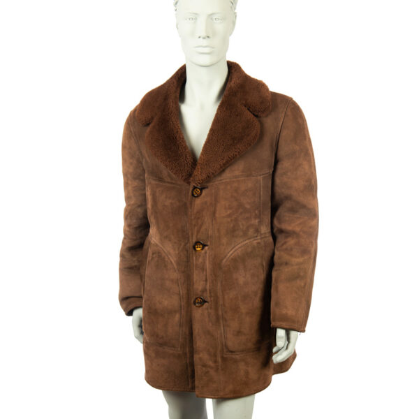 Vintage jaren '70 heren lammy coat maat 54 XL