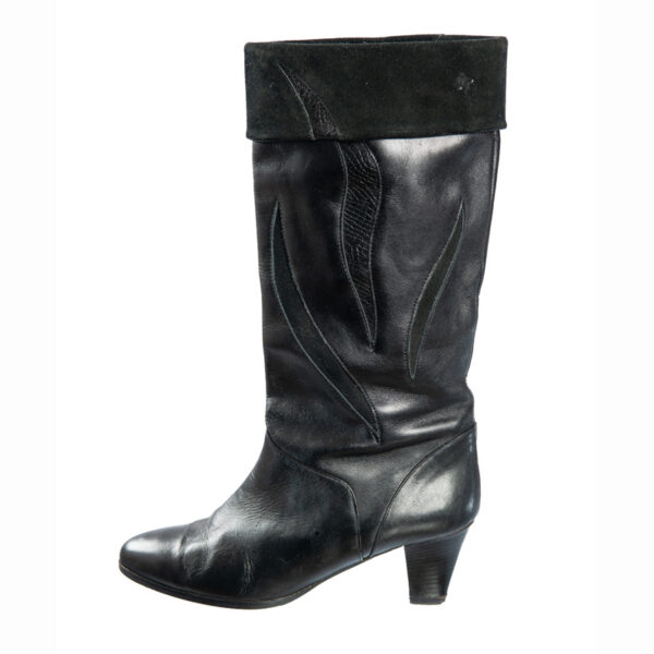 Zwarte jaren 80 vintage laarzen maat 39