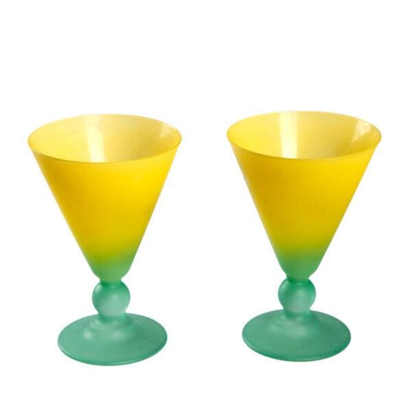 Set van twee vintage ijscoupes