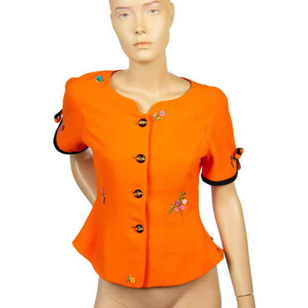 Oranje vintage top maat XS / S