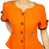 Oranje vintage top maat XS / S - Afbeelding 3