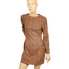 Retro jaren 60 look geruit jurkje maat XS / S