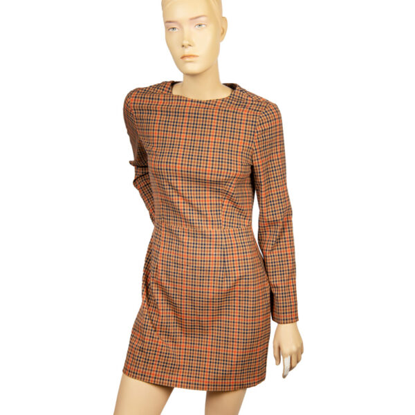 Retro jaren 60 look geruit jurkje maat XS / S