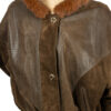 Jaren 80 suede vintage jas met capuchon maat XL - Afbeelding 3