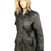 Leren vintage jack met capuchon maat L - Afbeelding 2